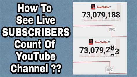 Realtime YouTube Live Subscriber Counter